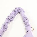 Lilac Mini Ruched Handbag with Crossbody Strap-3