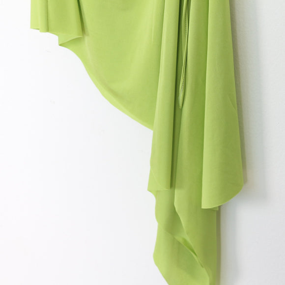 Morgan Lime Green Asymmetrical Dress - XS