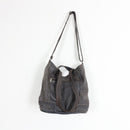 Muted Blue Genuine Leather Tote Bag with Adjustable Shoulder Strap-2