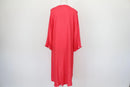 Coral Red Gold Studded V-Neck Kaftan Dress – M-3