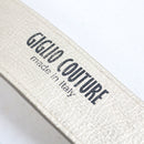 Giglio Couture Cream Belt with Rhinestone Buckle and Keeper-3