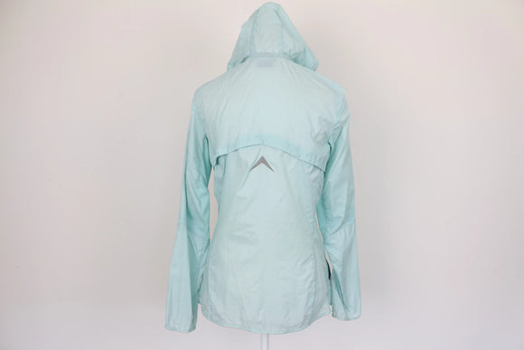 Puma Mint Blue Lightweight Hooded Windbreaker Jacket – XS
