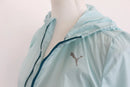 Puma Mint Blue Lightweight Hooded Windbreaker Jacket – XS-7