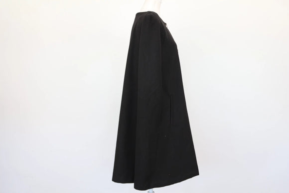 Truworths Black Poncho-Style Coat – Oversized | New with Tags