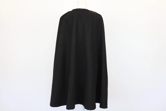Truworths Black Poncho-Style Coat – Oversized | New with Tags