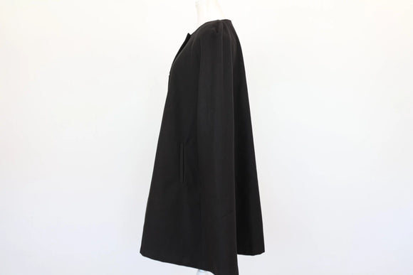 Truworths Black Poncho-Style Coat – Oversized | New with Tags