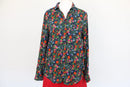 Vintage Topshop Navy Floral Button-Up Shirt – Size 8-2