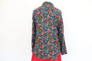 Vintage Topshop Navy Floral Button-Up Shirt – Size 8-4