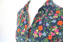 Vintage Topshop Navy Floral Button-Up Shirt – Size 8-6