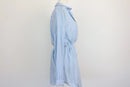 H&M Mama Blue & White Stripe Belted Shirt Dress – XL-3
