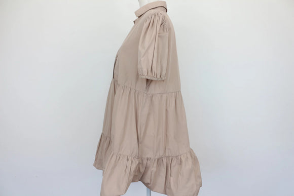 ZARA beige babydoll dress - XL