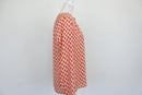 Banana Republic Red Ikat Dot Print Collarless Long-Sleeve Blouse – XS-2