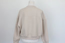 Truworths LTD Stone Beige Crew Neck Cropped Sweatshirt-3