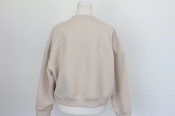 Truworths LTD Stone Beige Crew Neck Cropped Sweatshirt