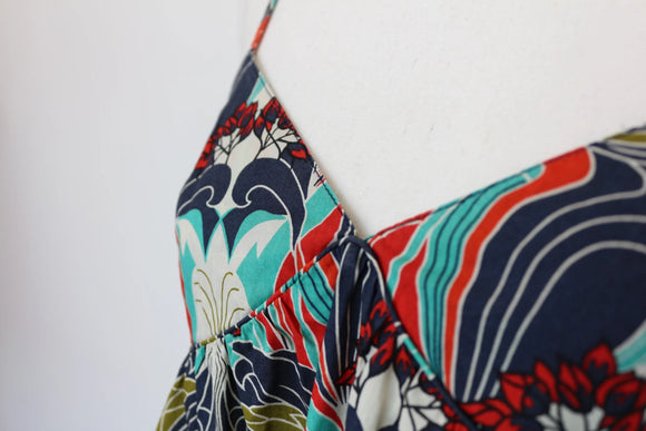 Kate Moss x Topshop Art Nouveau Print Babydoll Cami Top – Size 10