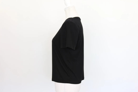 Zara Black Crew Neck Short-Sleeve T-Shirt – S
