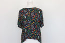 H&M Classic Navy Floral Shirt – Versatile Layering Piece | Size 8-1