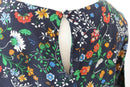 H&M Classic Navy Floral Shirt – Versatile Layering Piece | Size 8-3