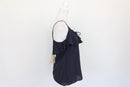 Forever New Black Ruffle Tier Tie-Front Cami Top – Size 36-2