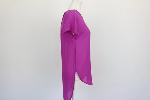 H&M Magenta Blouse – Vibrant Pop of Colour | Size S