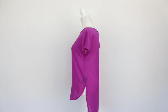 H&M Magenta Blouse – Vibrant Pop of Colour | Size S