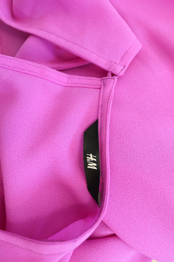 H&M Magenta Blouse – Vibrant Pop of Colour | Size S