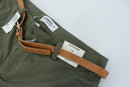 Woolies Mid-Rise Straight-Leg Olive Chino – Versatile Staple | Size 14 | Brand New-3