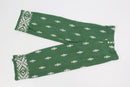 Vintage Zara Green Linen Wide-Leg Pants – White Embroidery | Size XS-1