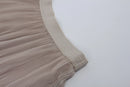 Vintage H&M Beige Sparkly Crimped Midi Skirt – Shimmer Detail | Size 36-2