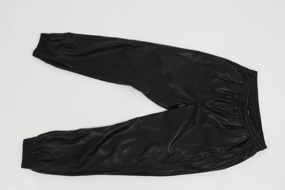 Zara Faux Leather Cuff Pants – Sleek Contemporary Edge | Size S