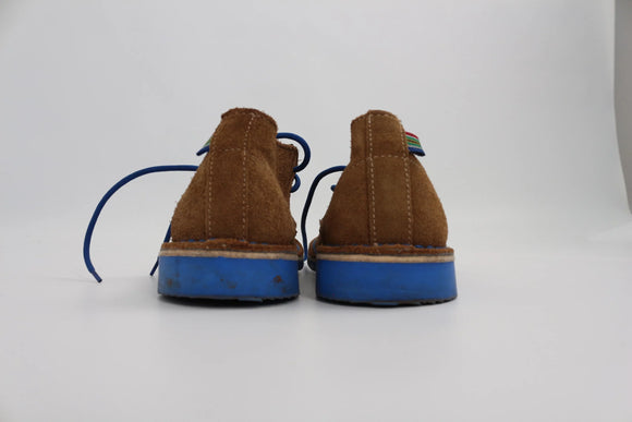 Classic Leather Veldskoen – Blue Accent Detail | Size 4