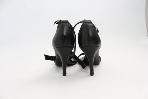 Country Road Classic Black Strappy Heels – Day to Evening | Size 6