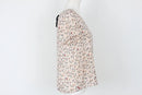 Pink Floral Print Short-Sleeve Blouse – S-2
