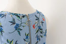 Woolworths Blue Floral Sleeveless Blouse – Size 14-5
