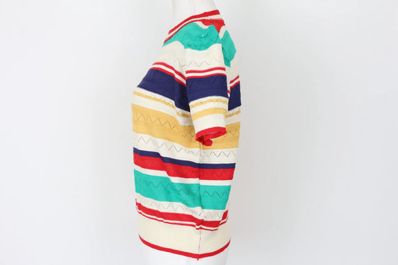 Multicolour Knitted Blouse – S