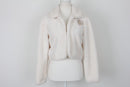 Truworths White Faux Fur Cropped Jacket-1