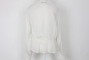 White Long-Sleeve Button-Down Blouse – M-3