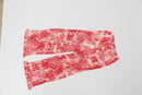 Red Toile de Jouy Print Wide-Leg Trousers – S-1