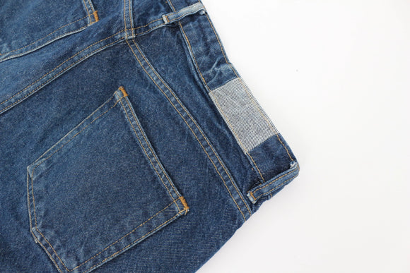 Karve Dark Blue Straight Leg Jeans – W33