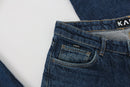 Karve Dark Blue Straight Leg Jeans – W33-4