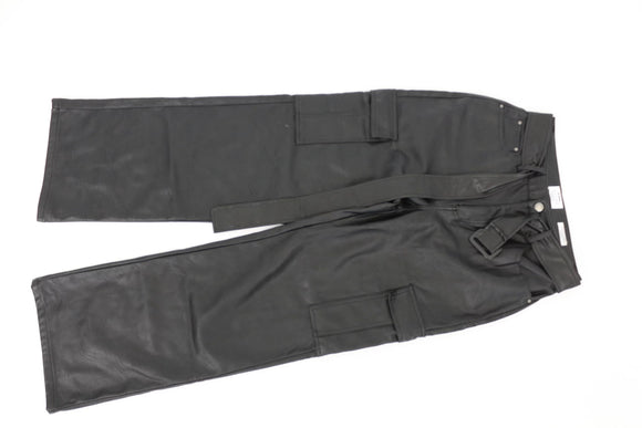 Cotton On Curvy Faux Leather Cargo Pants – W30