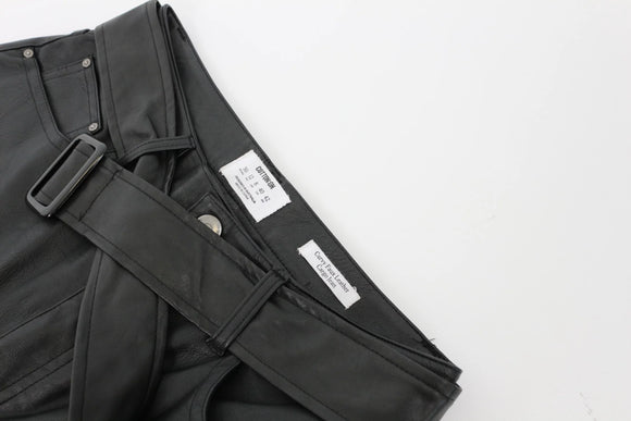 Cotton On Curvy Faux Leather Cargo Pants – W30