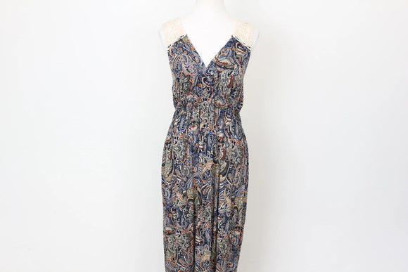 YDE Bohemian Maxi Dress – Crochet Back Detail | Festival & Beach Wear | Size M | Brand New