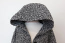 YDE Black & White Teddy Bear Jacket – Hooded with Pockets | Size M | Brand New-4