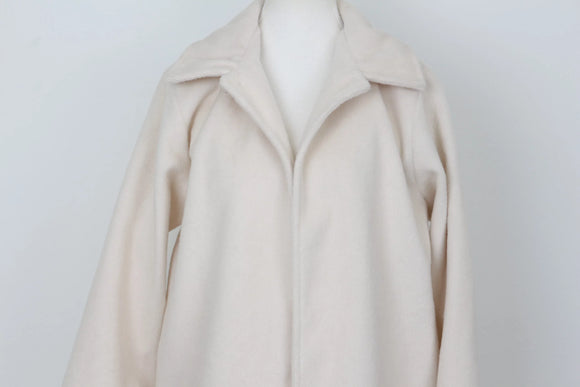YDE Timeless Cream Coat – Classic Outerwear Staple | Size M | Brand New