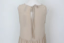 YDE Elegant Beige Trapeze Maxi Dress – Relaxed Flattering Fit | Size S | Brand New-5