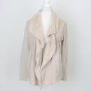 Cream Cardigan with Luxe Faux Fur Trim – Cosy Autumn & Winter Knit | Size 8 | Pre-Loved-1