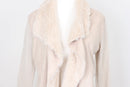Cream Cardigan with Luxe Faux Fur Trim – Cosy Autumn & Winter Knit | Size 8 | Pre-Loved-2