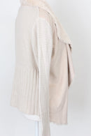 Cream Cardigan with Luxe Faux Fur Trim – Cosy Autumn & Winter Knit | Size 8 | Pre-Loved-4