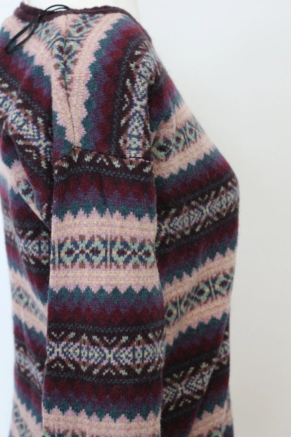 H&M Vibrant Colourful Knit Jersey – Casual Everyday Top | Size S | Pre-Loved